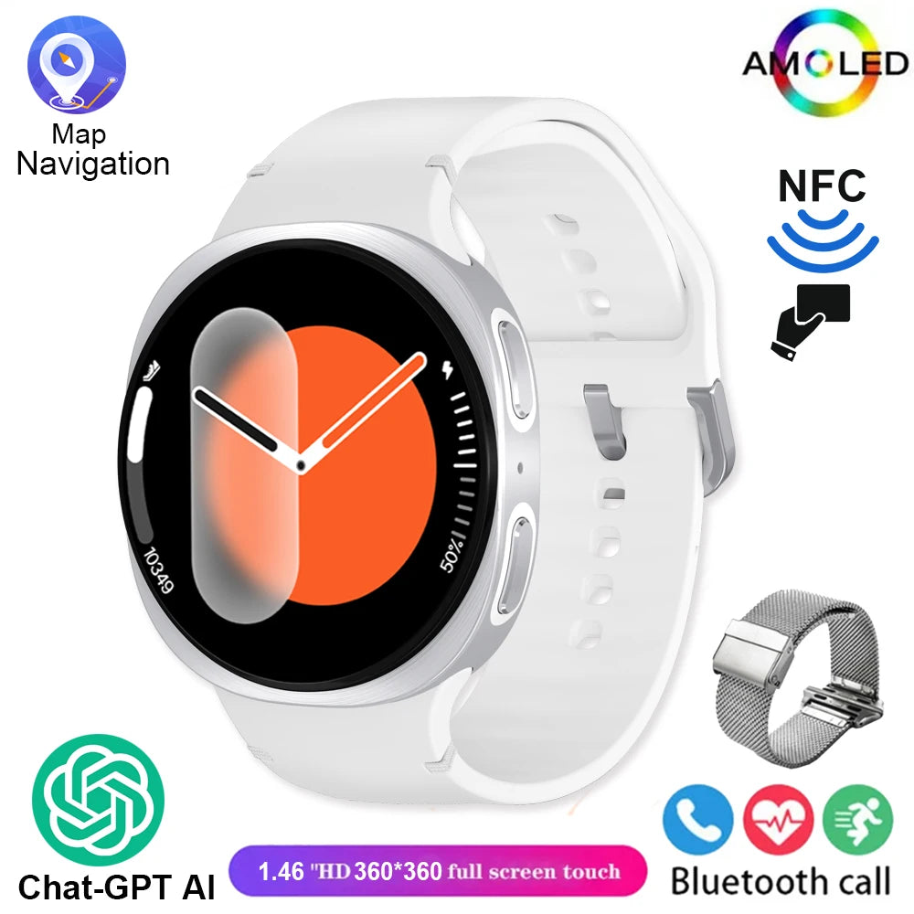 New Original Smart Watch 8 Men GPS Track NFC Bluetooth Call 40mm AMOLED Fitness Sport Tracker Health Smartwatch For Android Ios