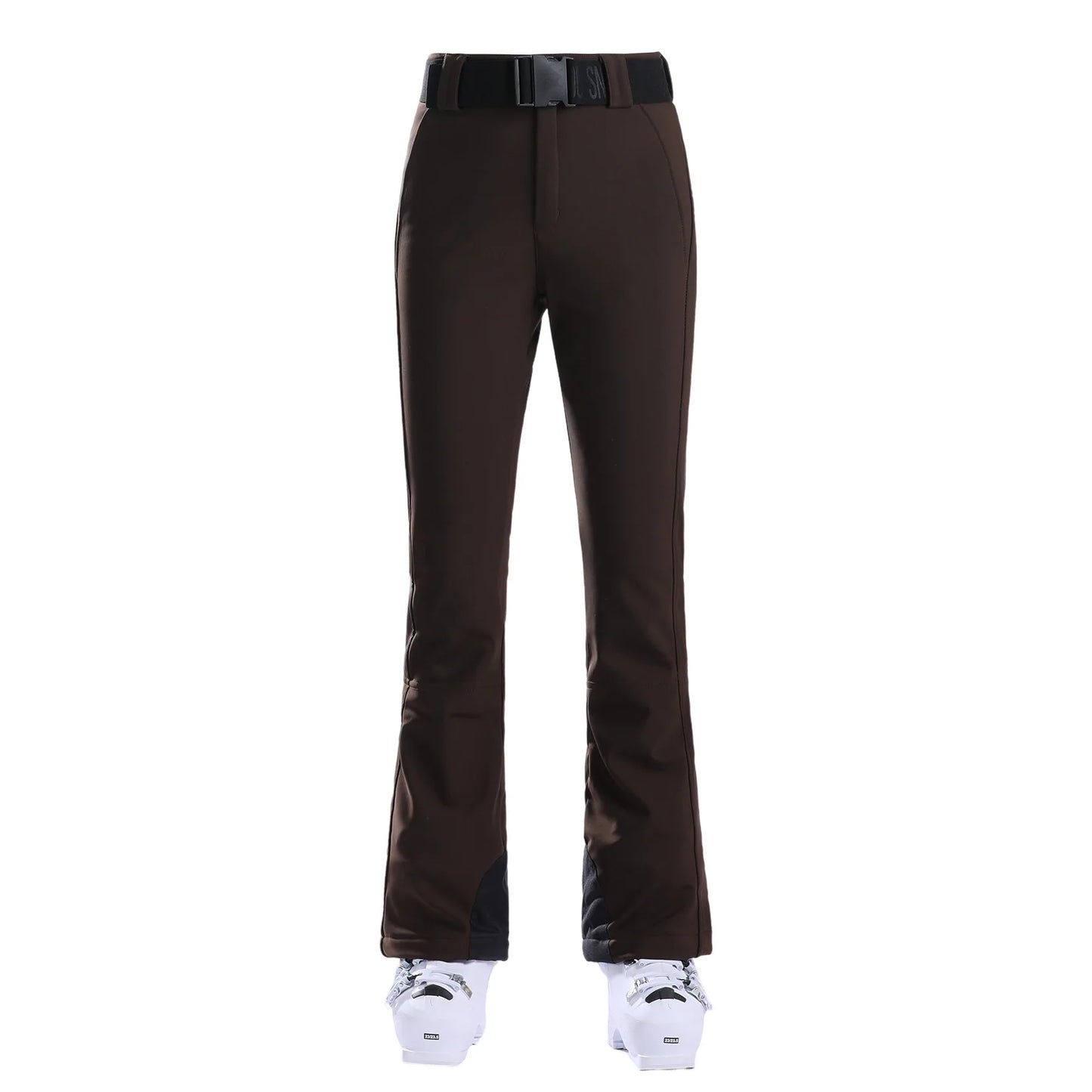 Ski pants New women's double-board 스노우보드복 slimming windproof waterproof thickened warm and elastic sports snow pants