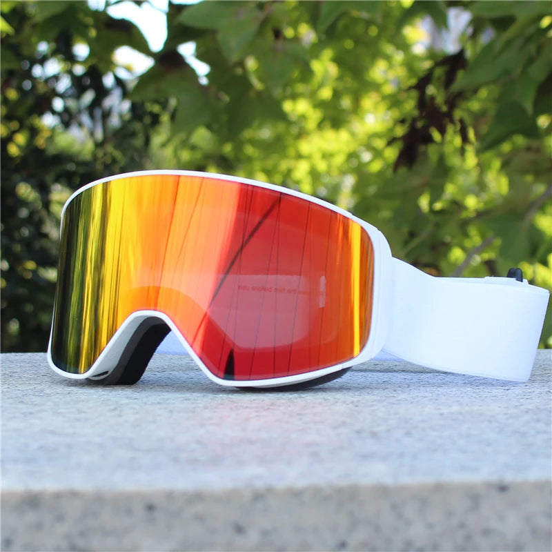 Magnetic Lens Snow Goggles Double Layer Anti-Fog UV Protection for Skiing Snowboarding High-definition Clarity Unisex Skiing