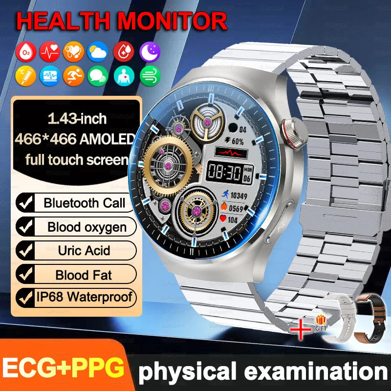 2026New high-end Smart Watch Men Women Health Measurement Blood Oxygen Bp physical examination call exercise ECG Smartwatch Man