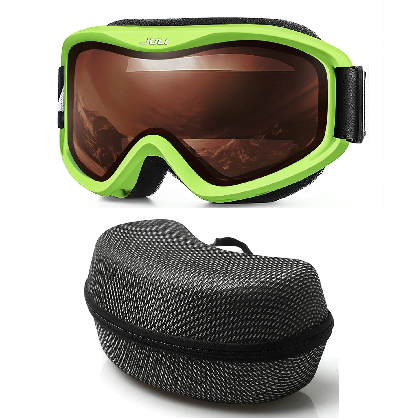 MAXJULI Professional Ski Goggles Double Layer Anti-Fog UV400 Lens Snowboarding Snow Winter Sports Goggles for Men Women BBS