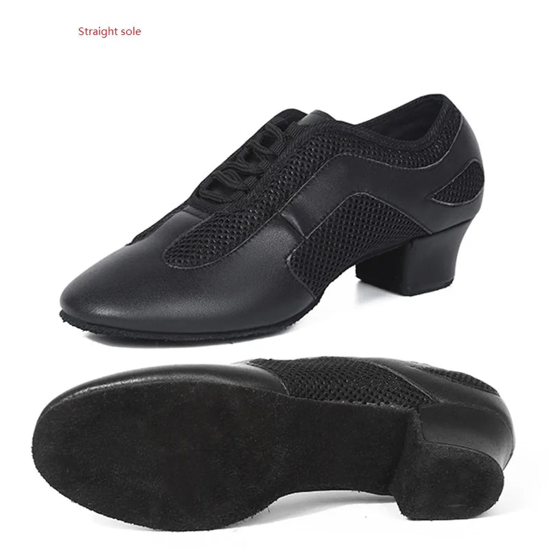Latin Dance Shoes Adult Men Women Skin Tone Patent Leather Professional Soft Teacher Shoes Square Dance Shoes Ballroom Big Size
