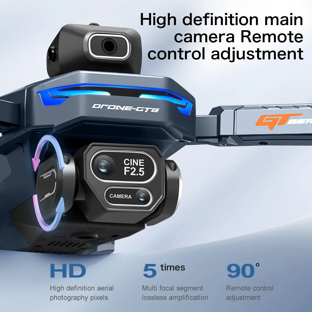 2026 New GT8 Drone GPS 8K Professional HD 360° Dual Cameras 5G WIFI Brushless Motors Obstacle Avoidance Foldable Quadcopter Toys