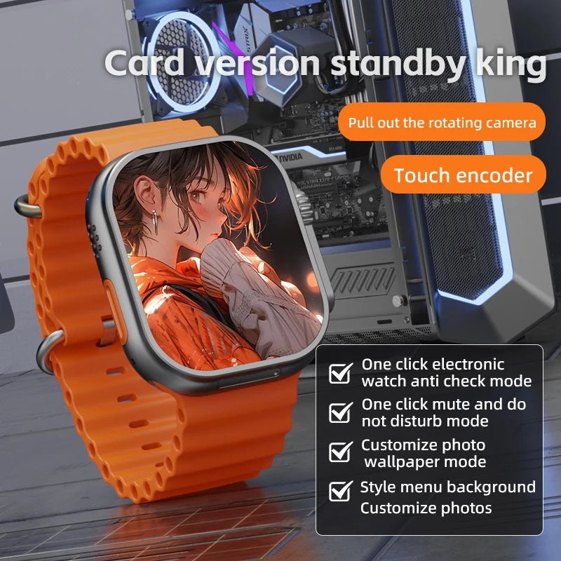 S11 Ultra Smart Watch 2.26 inch Amoled 490*580 Smartwatch With 4G 5G LTE Sim Card Touch encoder GPS precise position 2000Mah