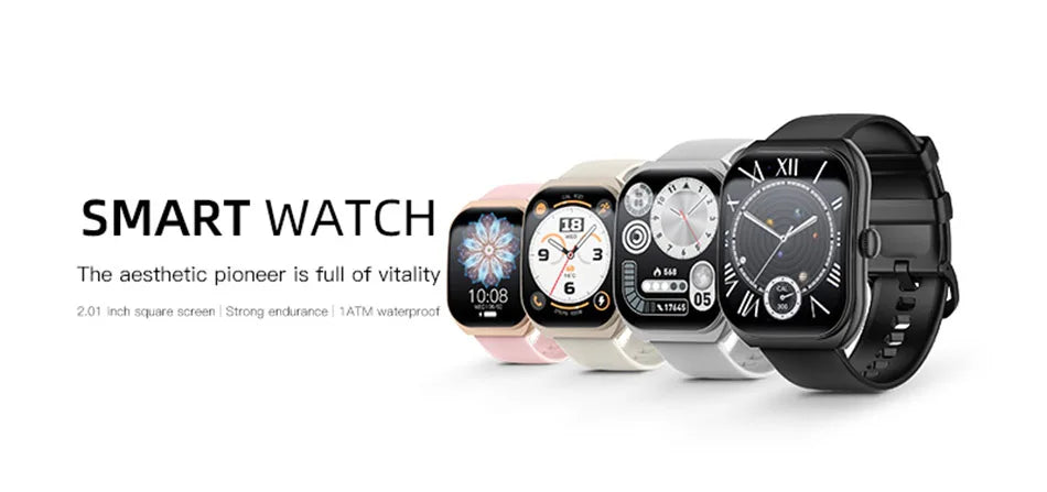 2026 New Bluetooth Call Smart Watch Women Customisable Dials Waterproof Sports Fitness Tracker Fashion Ladies' Smartwatch+Box