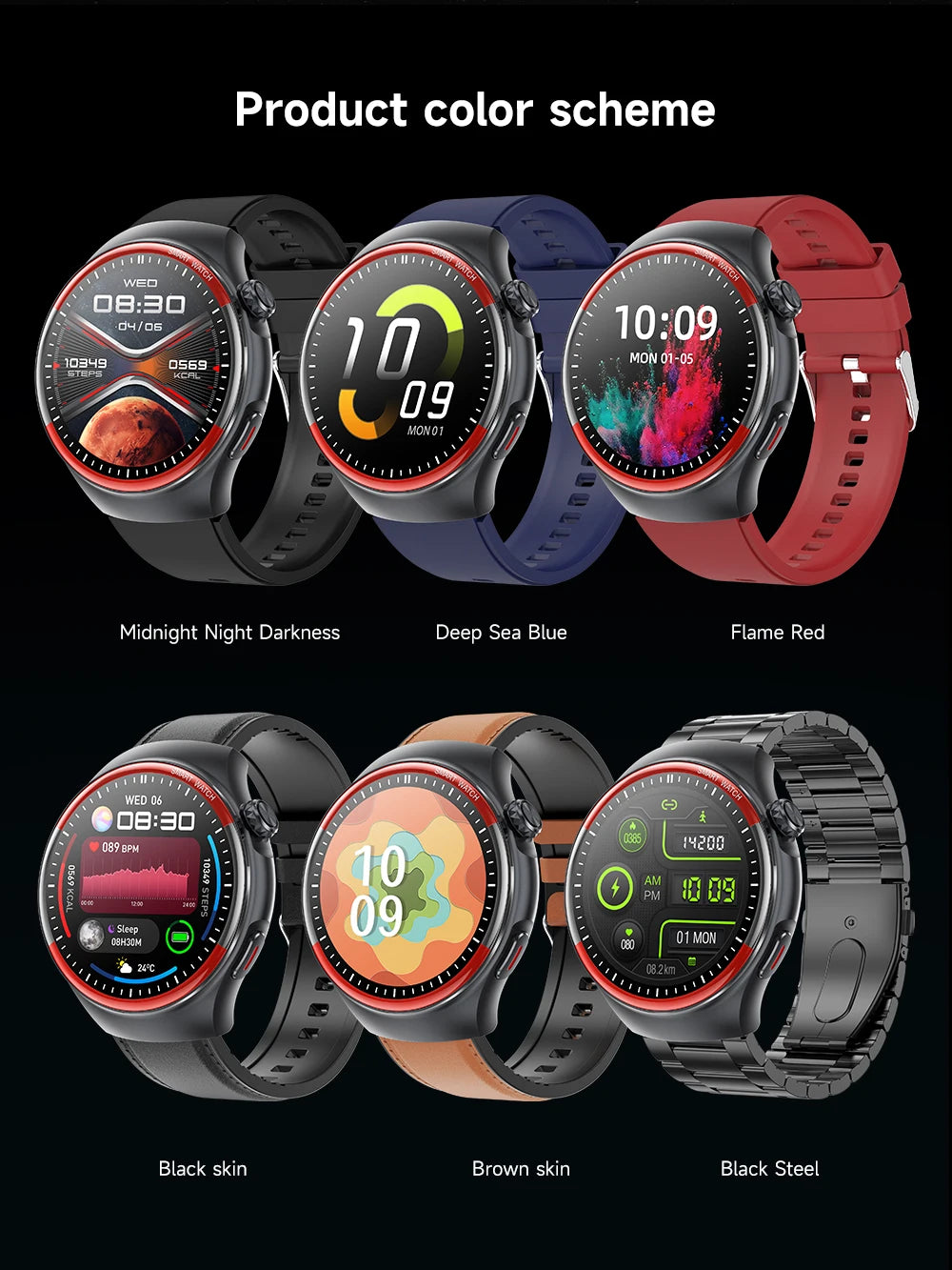 2025 New Nursing Health laser Cure Blood pressure Smart Watch Men Heart rate Pulse Sleep Bluetooth call Body Monitor Smartwatch