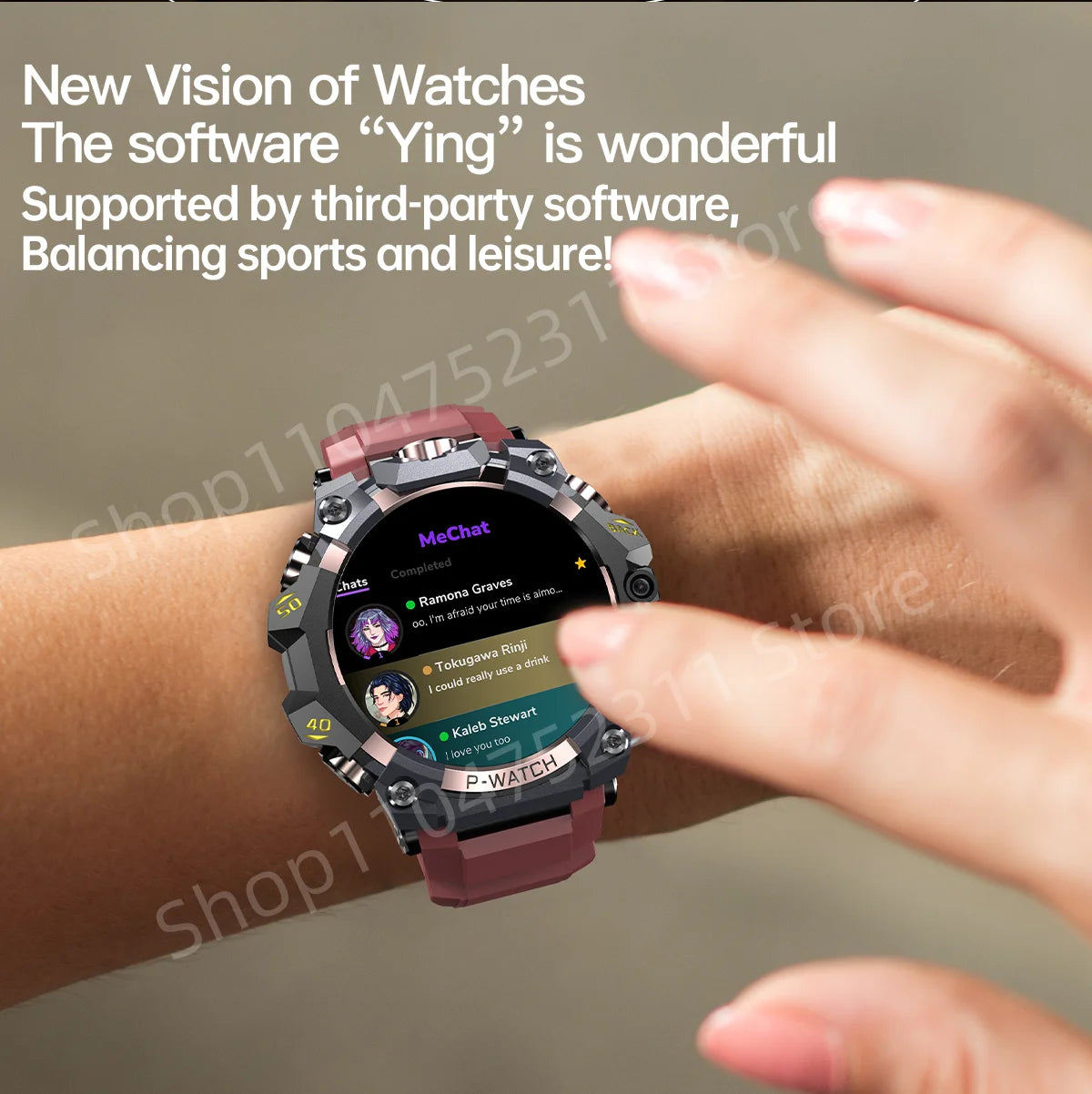P-Watch 5g Full Netcom Smartwatch 1.508 inch Amoled HD Screen inset 4g/5g Sim Card GPS WIFI IP68 Waterproof Swimming Smart Watch