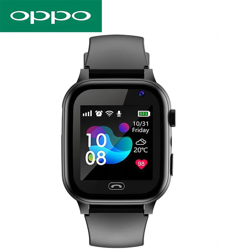 OPPO 5G Smart Watch Kids GPS WIFI Video Call SOS APP Download Child Smartwatch Camera Monitor Tracker Location Phone Watch