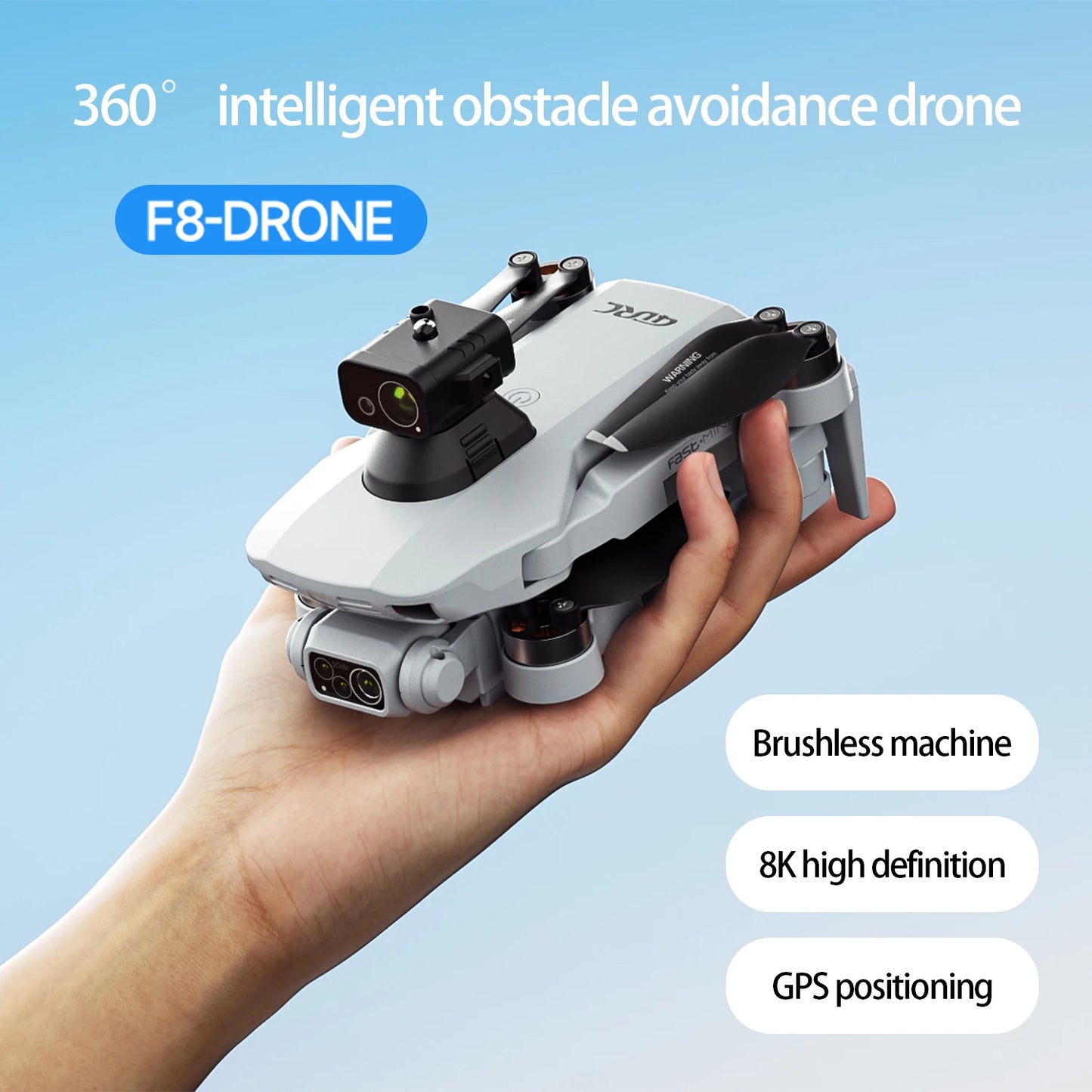 F8 MAX GPS Drone Professional 8K Camera 6K 5G WIFI FPV Drone Avoiding Obstacle with Large Screen Remote Control Quadcopter Toys
