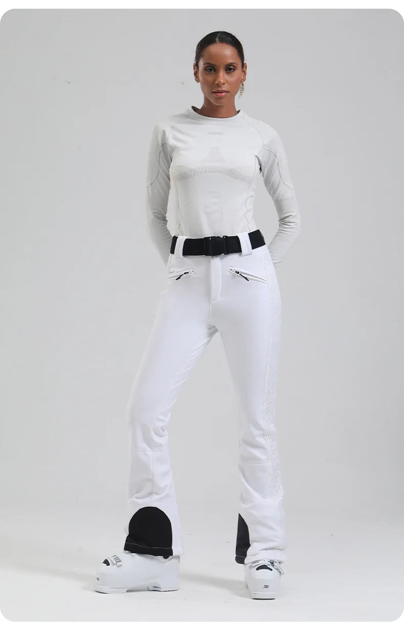 Ski Pants New Women's Double Board Slim Winter Windproof Waterproof Warm Outdoor Sports Ski Pants
