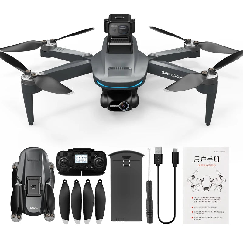 L200 PRO MAX Drone 4K HD Profesional GPS Brushless MotorQuadcopter 2-Axis Gimbal FPV 360°  laser Obstacle Avoidance RC Drone