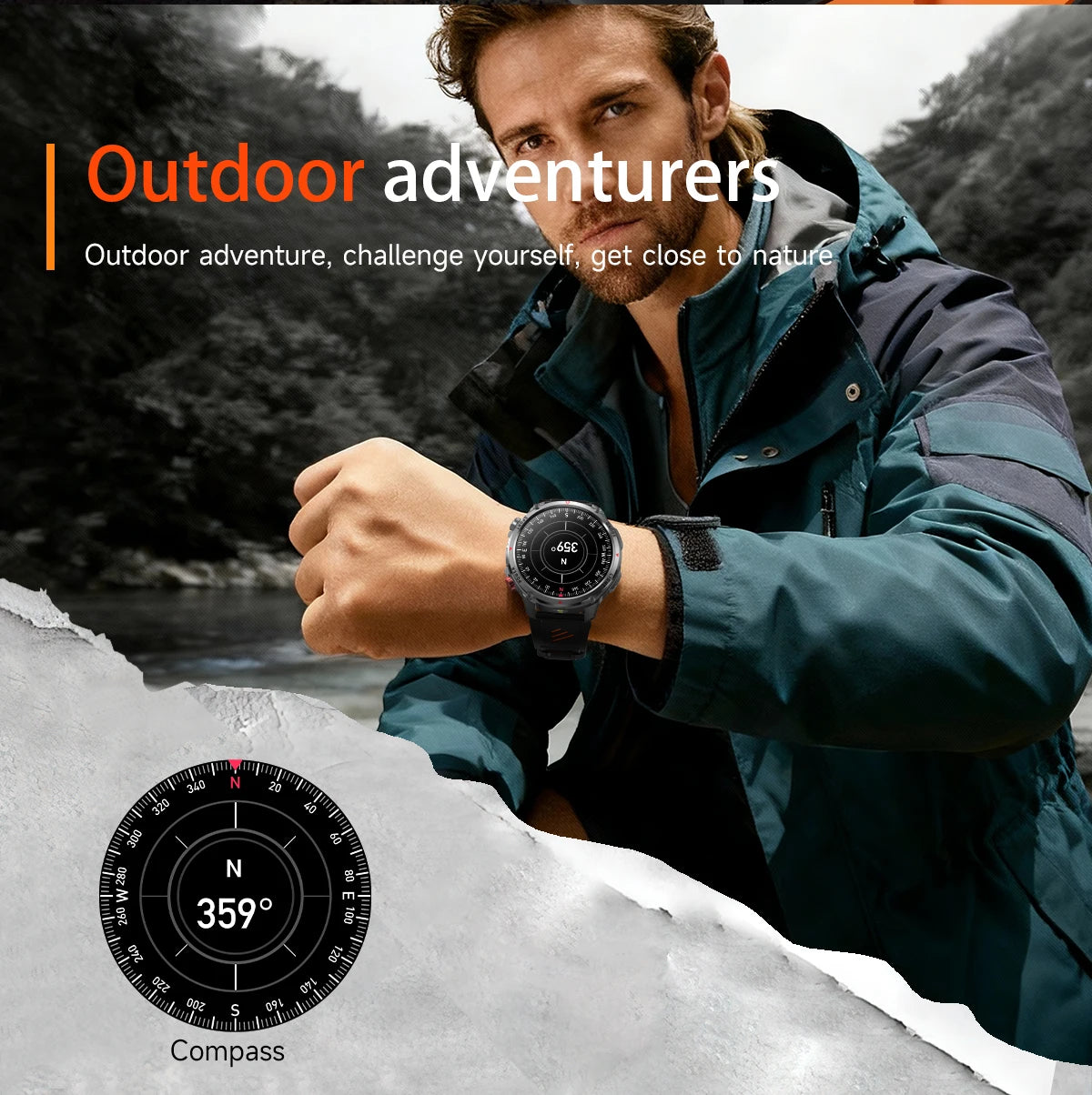 New T-Rex3 Ultra 1100mAh Battery Smart Watch GPS Track Compass IP69K Waterproof Sports tracker Outdoors Military Smartwatches