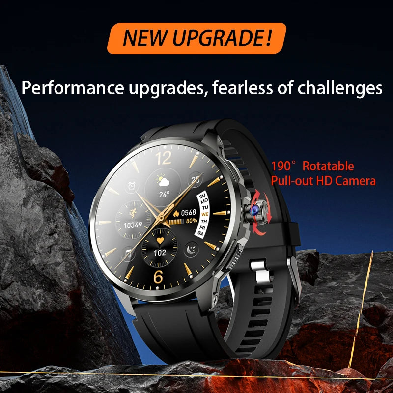 Original H99 Smart Watch Android Watches Amoled Smartwatch With 190° Rotary Camera Google Play Store 1.95inch Amoled Screen