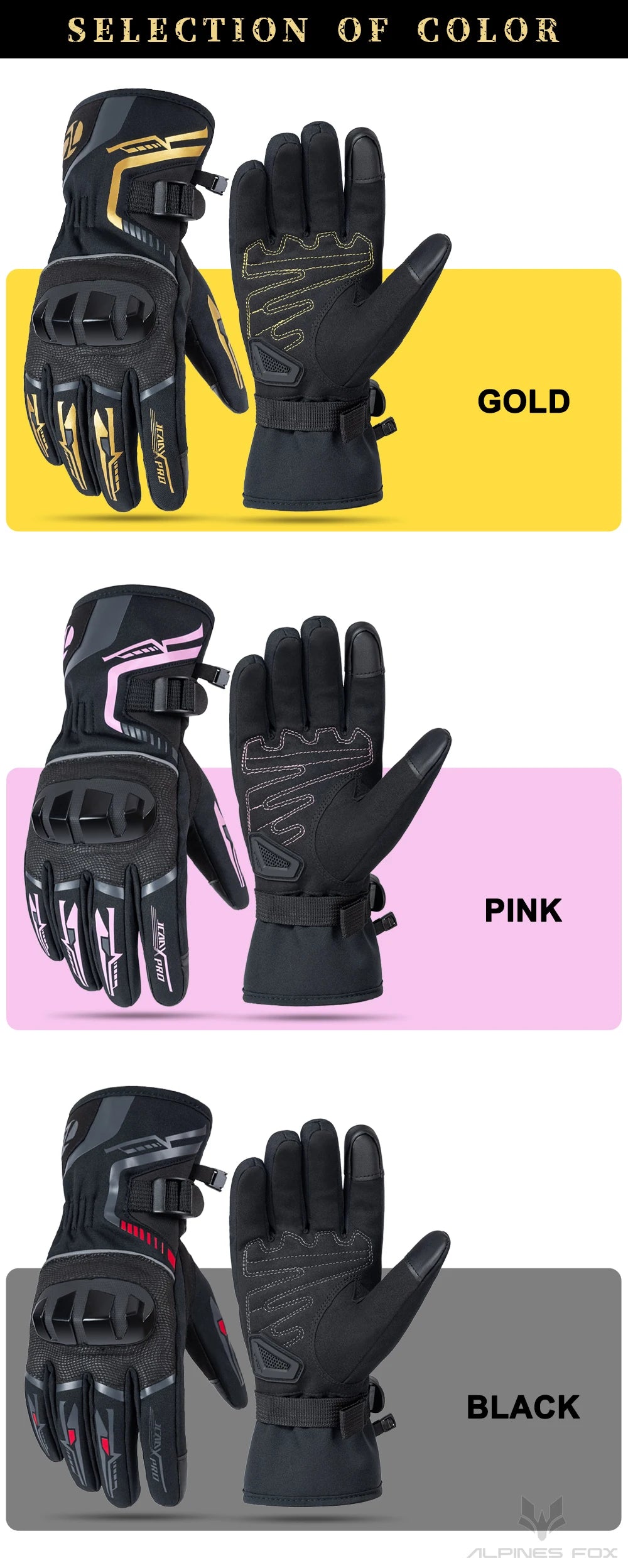 2025 Winter Men Motorcycle Gloves Women Waterproof Warm Moto Guantes Touch Screen Motorbike Riding Glove Carbon Fiber Protective