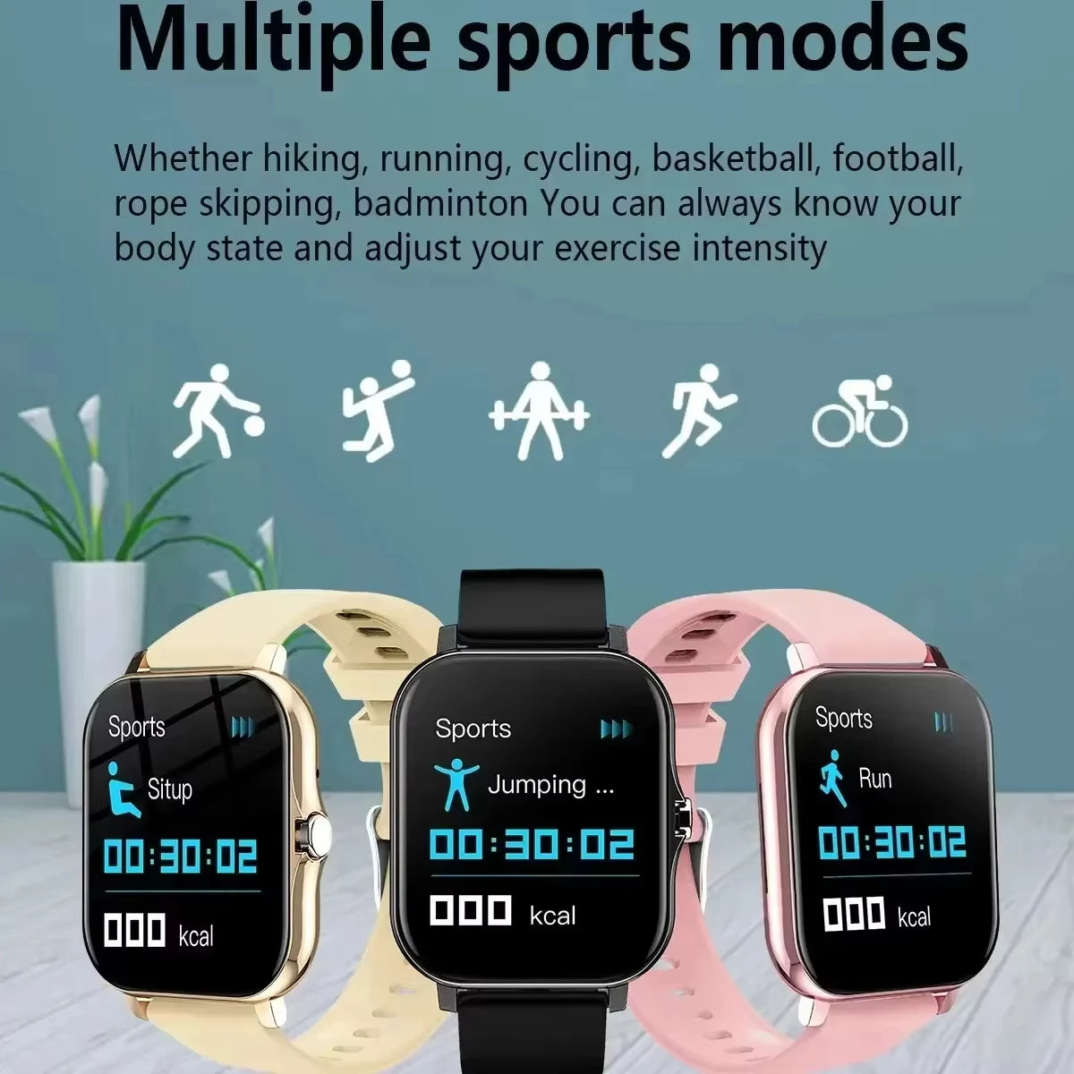 OPPO Hot Selling New Smart Watch For Men Women Newest Sport SmartWatch Faces Bluetooth Call Sports Fitness Phones Android iOS