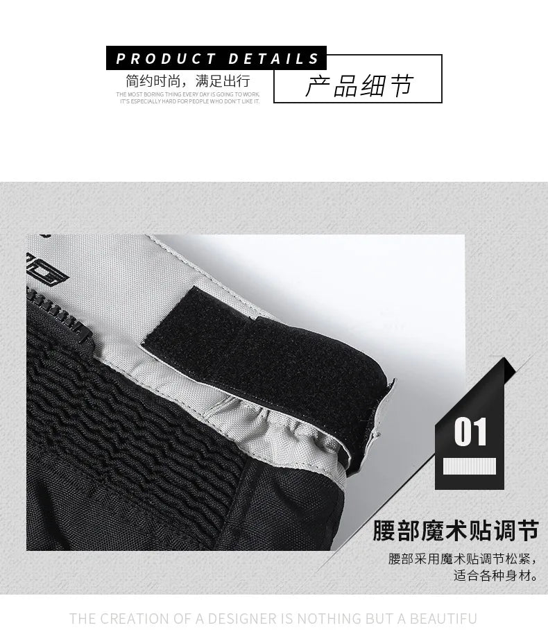 Wear-Resistant Motorcycle Pants Anti-Fall Motorcycle Protection Equipment Waterproof Motocross Pant Reflective Biker Pants M-5XL
