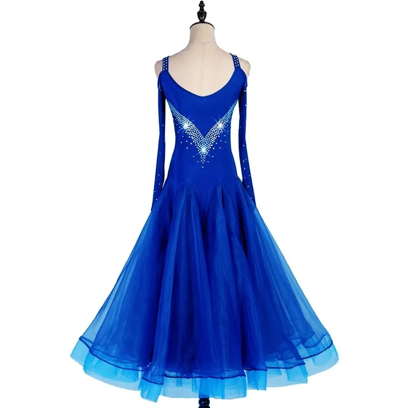 Modern Dance Competition Ballroom Dress Dancewear Womens Waltz Suit Carnival Urban Costumes Practice Wear Girls Fashion Clothing
