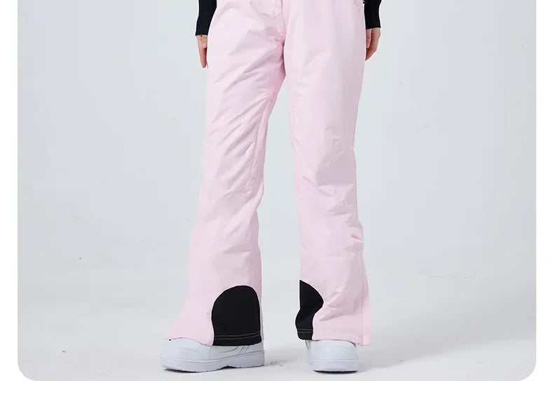 Outdoor Skiing Trousers Women Men's Ski Pants Winter Thickened Windproof Waterproof Warm 2025 Snowboarding Snow Strap Pants