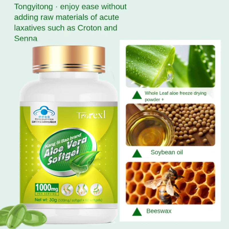 Weight Loss Slimming Products for Men & Women Aloe Vera Appetite Reduction Vegan Capsules