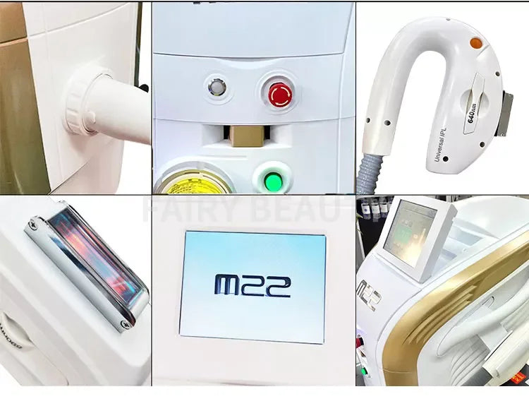 2 In 1 M22 IPL OPT Hair Removal Machine M22 IPL E-light Photon Facial Whiting Skin Rejuvenation Nd Yag Tattoo Removal Machine