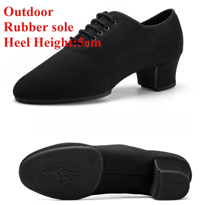 Mens Dance Shoes  Outdoor Indoor Ballroom Waltz Dance Shoes Adult Black Tango Jazz Modern Dance Shoes