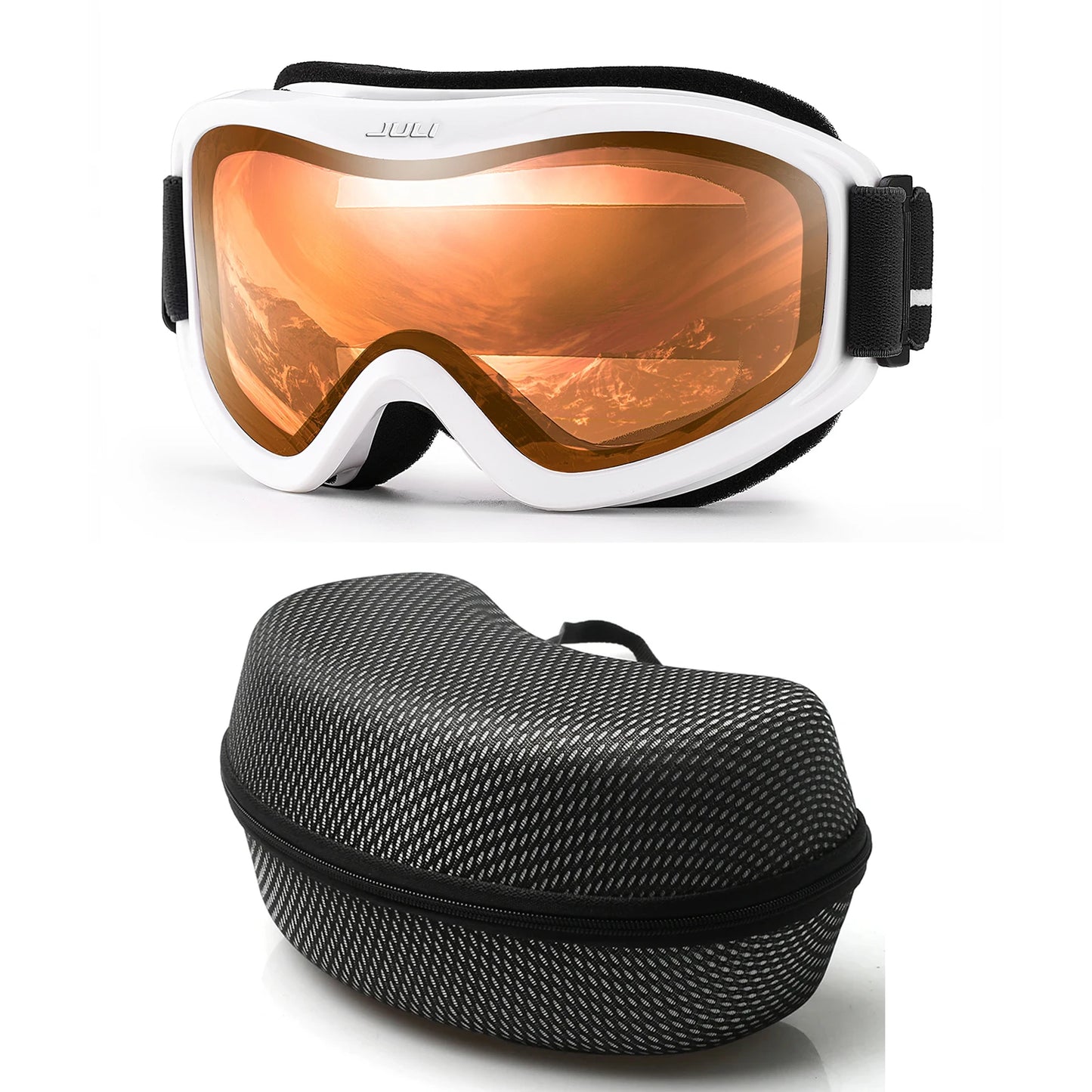 MAXJULI Professional Ski Goggles Double Layer Anti-Fog UV400 Lens Snowboarding Snow Winter Sports Goggles for Men Women BBS