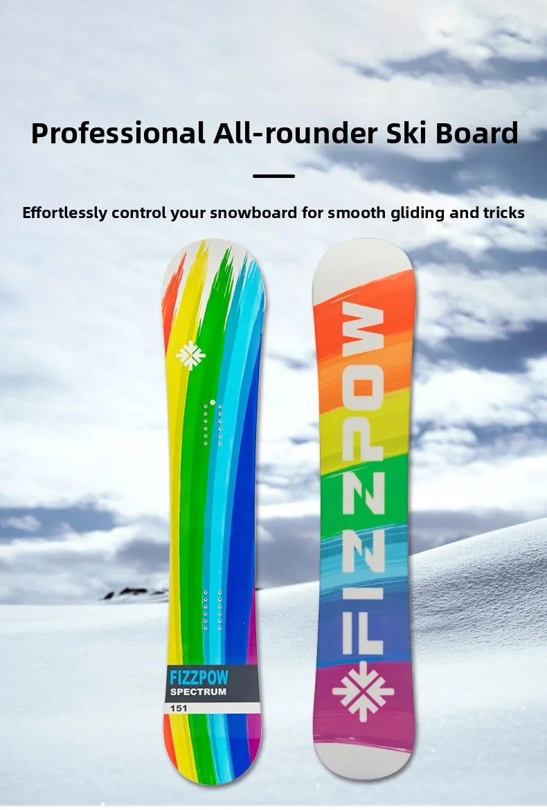 All-Mountain All-Terrain Snowboard Fizzpow Rider Board Versatile Snowboarding De for Adult Snow Tras in All Areas