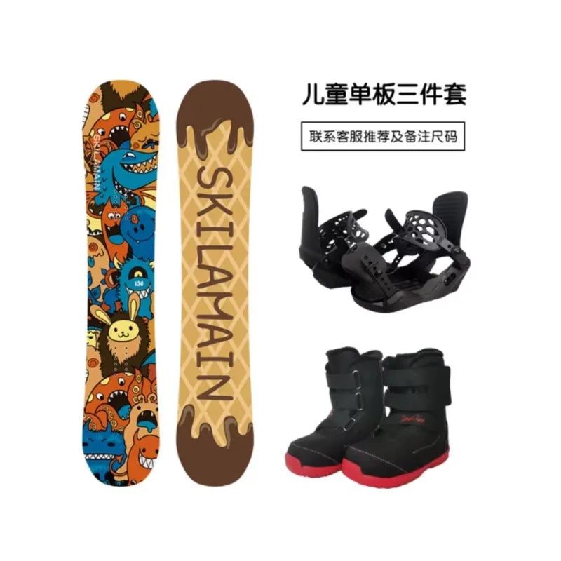сноуборд детский New Children's Snowboard All-around Board All Terrain Board Snowboard Snowboard Set
