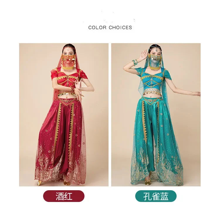 Belly Dance Dress Jasmine Princes Cosplay Dresses Han and Tang Chinese Style Cos Costume Girls female Belly Dance Outfits