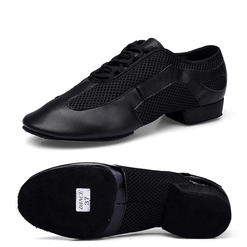 Latin Dance Shoes Adult Men Women Skin Tone Patent Leather Professional Soft Teacher Shoes Square Dance Shoes Ballroom Big Size