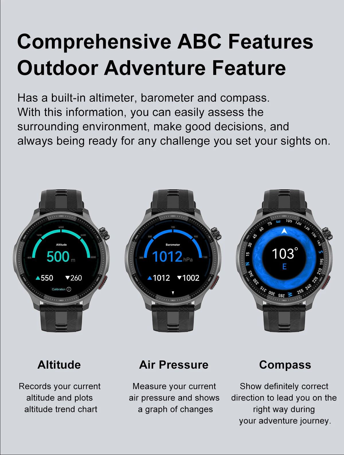 Newly T-Rex3 Ultra 4GB Memory GPS Sports Smart Watch Offline Map 1.43" AMOLED Display 3ATM Flash Charge Fitness Call Smartwatchs