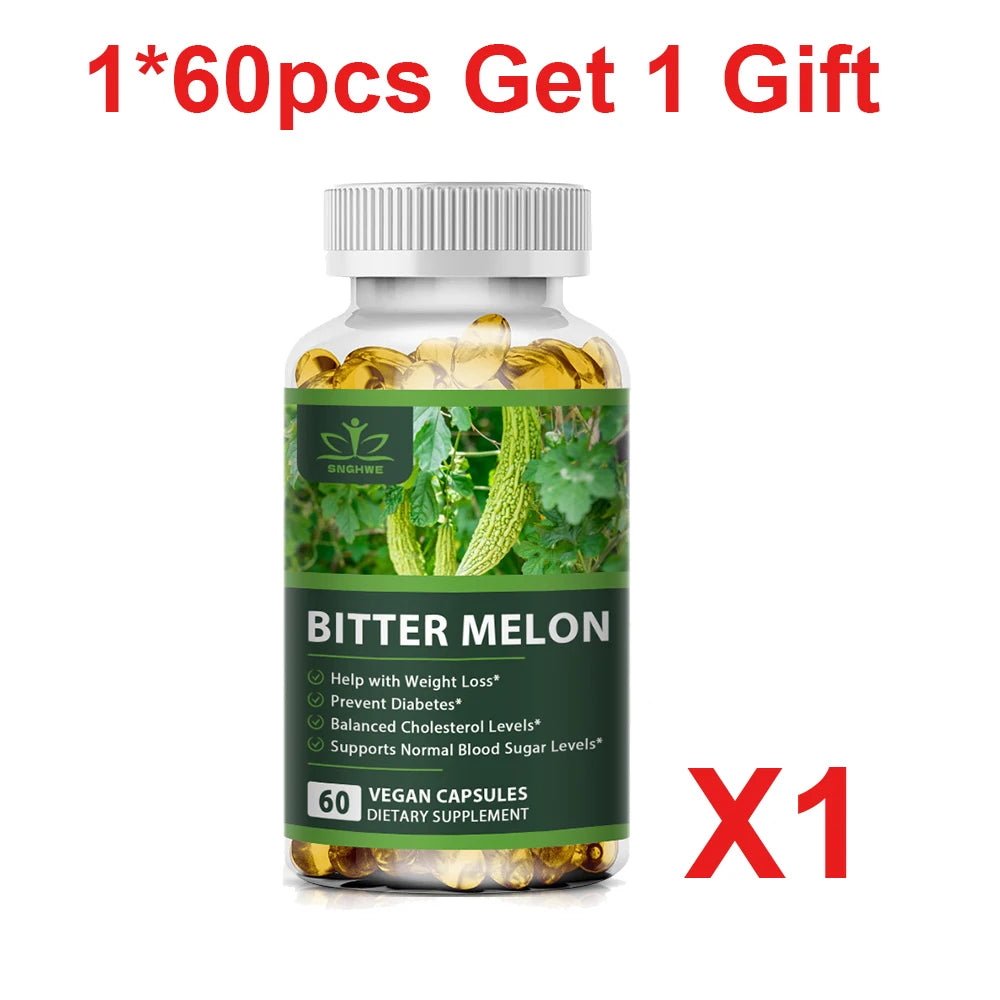 Plant insulin bitter melon capsules - blood sugar balance - healthy detoxification - skincare and beauty - digestive health