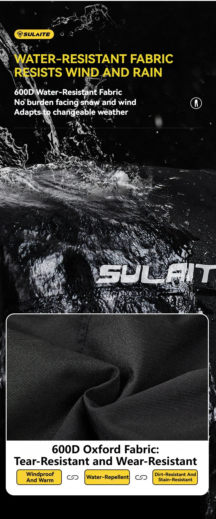 Motorcycle Riding Pants Quick Release CE2 Certified Protective Gear Winter Warm Water-Resistant No-Shoe Removal Reflective