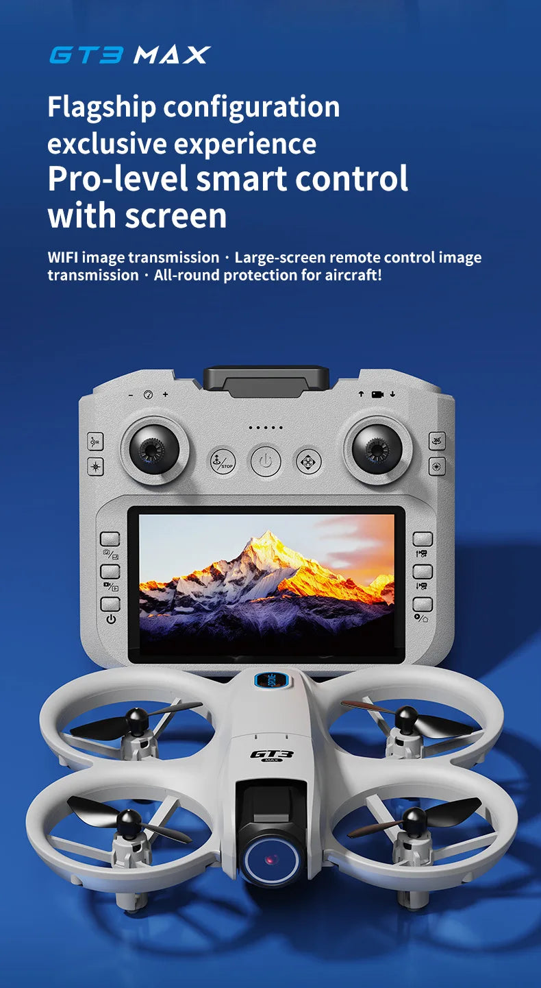 2026New GT3 MAX Drone 8K HD 4.3" Remote Control Headless Mode Helicopter 360° Flip Quadcopter Toys Mini Drone Fors Kid Toy Gifts