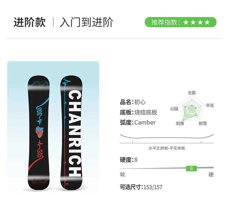 All-in-one Snowboard Professional Snowboard For Beginners Park Flat Snowboard Adult Set Anti-slip ABS Material 스키용품 Snowboard