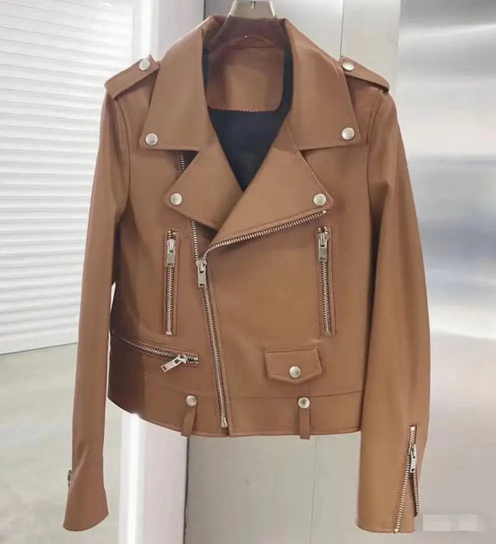 Men's PU Motorcycle Leather Jacket Thickened Autumn New Style Casual Versatile Slim Fit Large Size Men's Leather Jacket