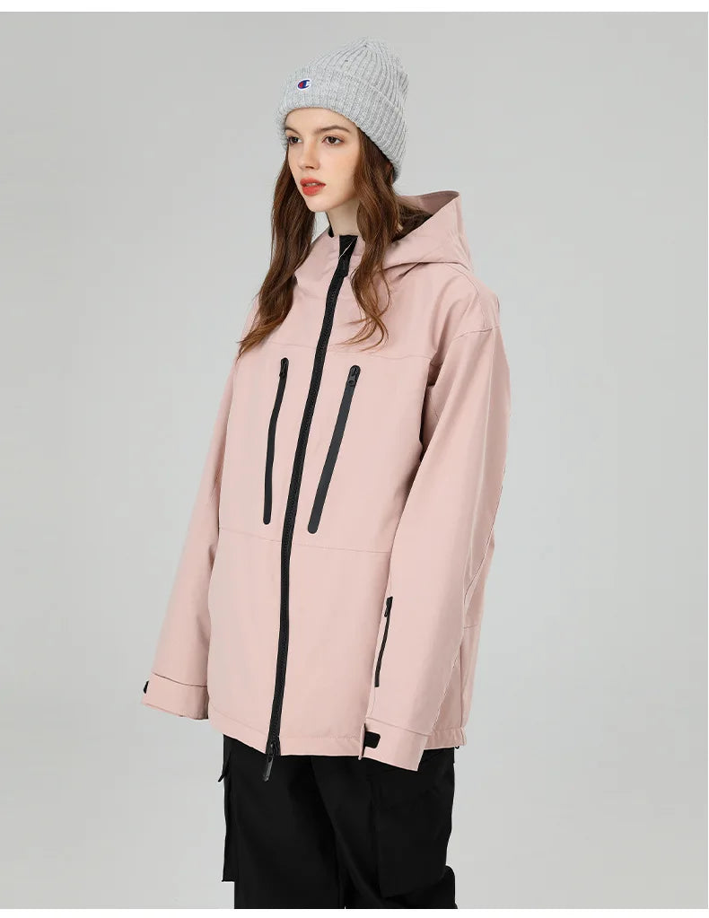 SEARIPE Winter Men Women Hooded Ski Jacket Waterproof Breathable Warm Snowboarding Coats Male And Female Outdoor Skiing Tops
