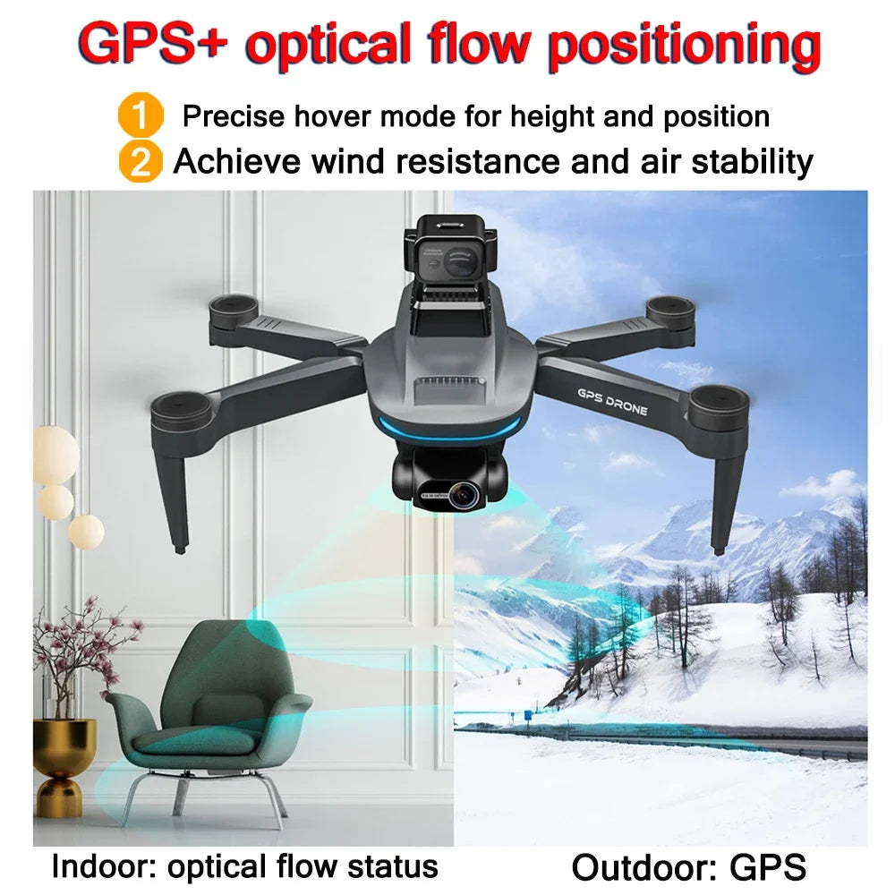 L200 PRO MAX Drone 4K Professional EIS Camera 2-Axis Gimbal 360° Obstacle Avoidance Brushless Motor GPS Quadcopter FPV RC Drones