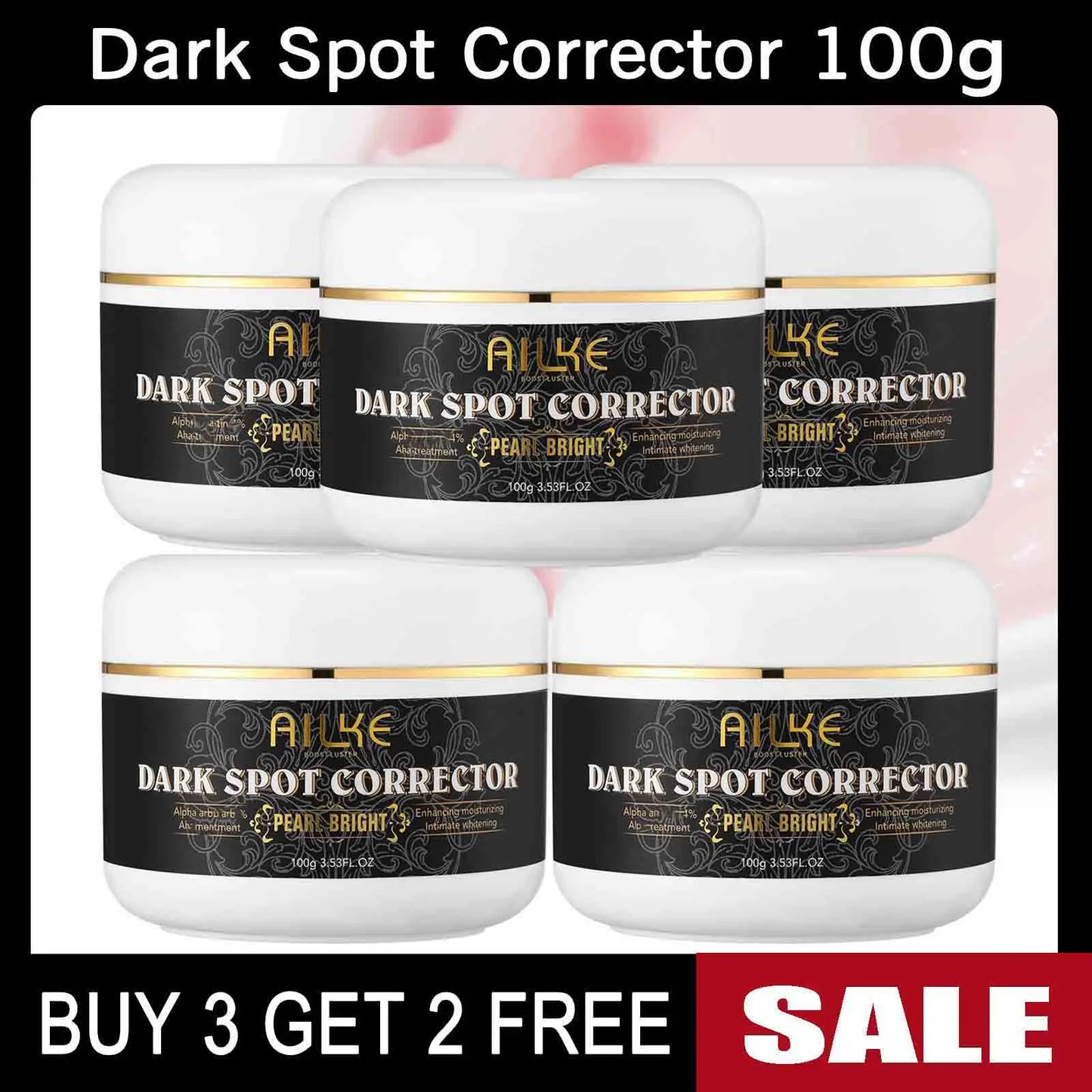 AILKE Collagen Whitening Set For All Skin Types, Lightening, Reduce Dark Spots, Freckles, Hyperpigmentation, Even Skin Tone