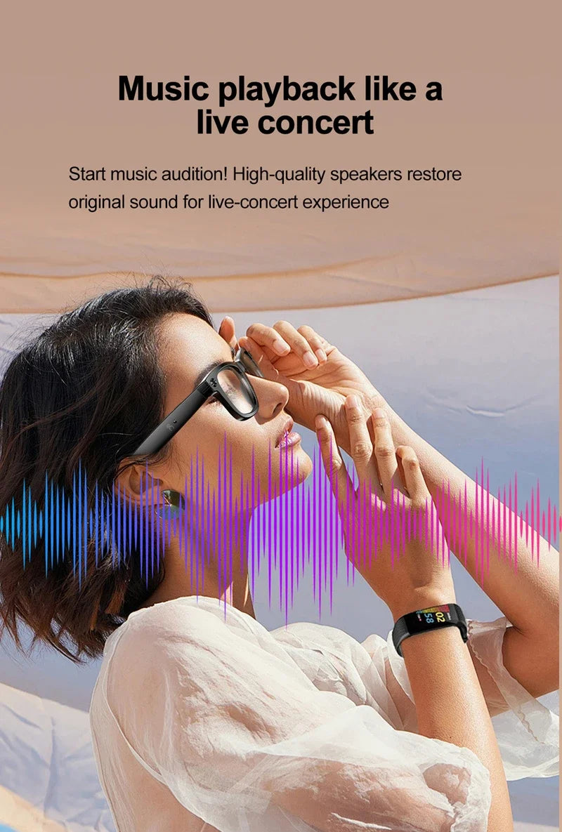 OnePlus AI Smart Glasses Photo Sense Camera Bluetooth Music Call Intelligent Recording Ip65 Waterproof Bluetooth Glasses New