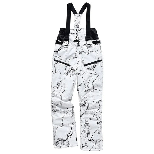 2024 New Adult Snowboard Overalls Warm Winter Skiing Pants Woman Cold Clothes Alpine Ski Sport Waterproof Windproof Man Trousers