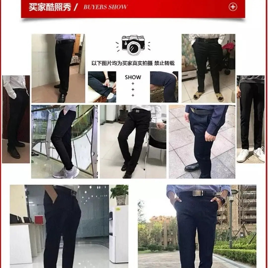 10XL Oversize Men Business Pants Winter Men's Trousers Man Casual Formal Tailoring Clothes Social Suit Clothing Slacks PantsMens
