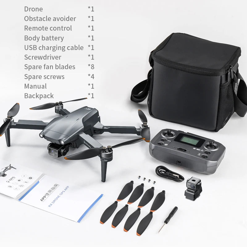 L600 PRO MAX / PRO GPS Drone Professional 4K HD Dual Camera 3-Axis PTZ Brushless Obstacle Avoidance 5G WIFI RC Quadcopter Toys