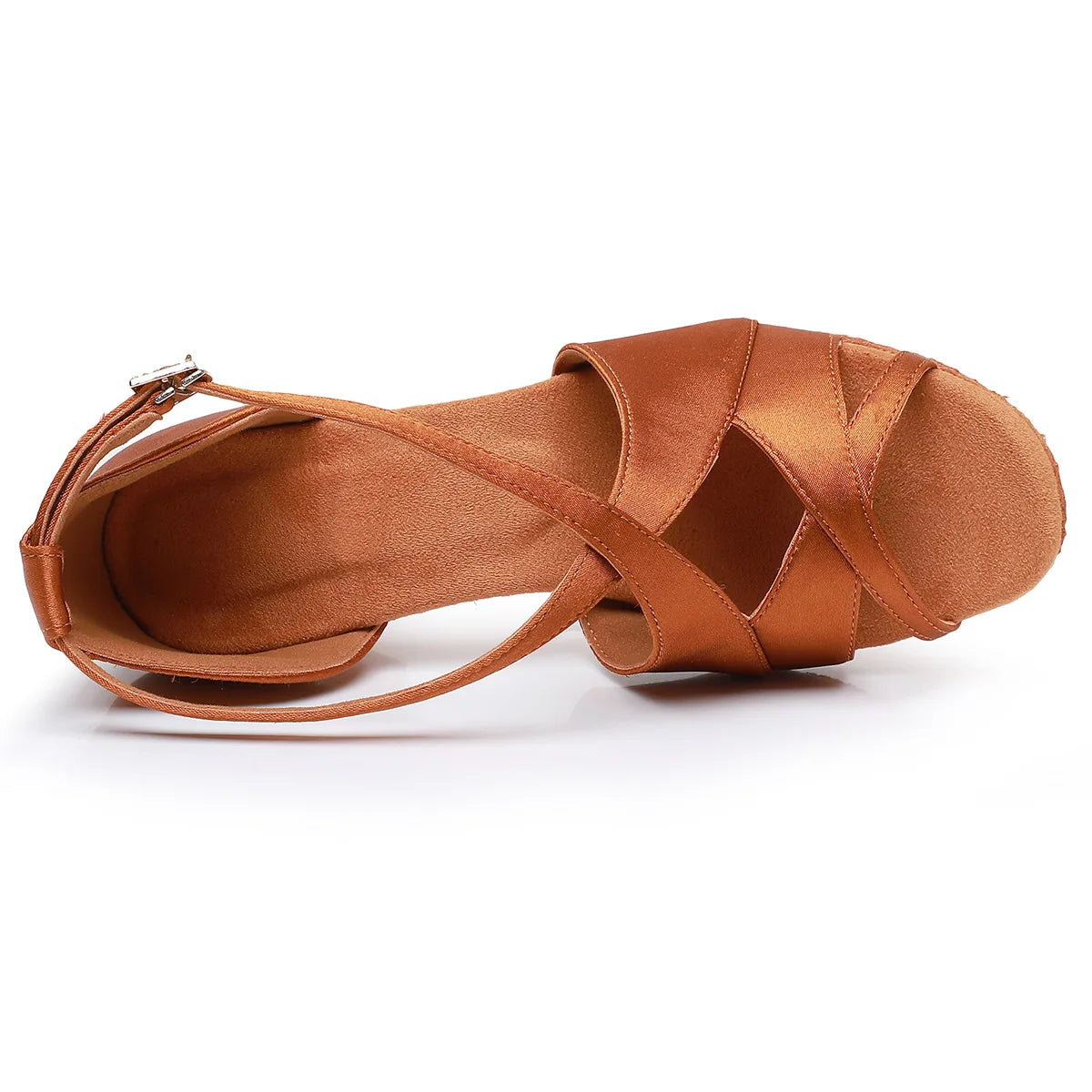 Latin Dance Shoes For Women Adults Soft Satin Breathable Sneakers Performance Shoes Cha Cha Fashion Social Dance Shoes Satin