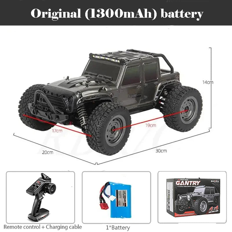 4WD 1:16 80KM/H Super Brushless 50KM/H Brushed RC Car 4x4 Off Road Remote Control High Speed Drift Racing Truck Toy Kids Adults