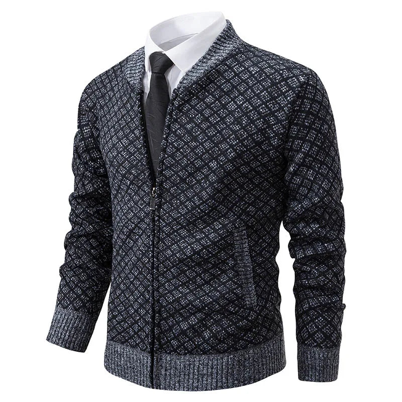 LEGIBLE 2025 Men's Sweaters Autumn Winter Wool Zipper Cardigan Sweaters Man Casual Knitwear Sweatercoat Male