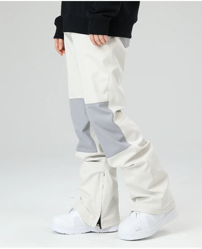 スノーボードウェア 보드복 Slim Fit Ski Pants for Men And Women Waterproof Thermal Stitching Skiwear
