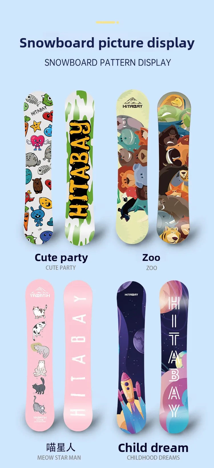 Children's Snowboard Set Baby Snowboard Boys and Girls Snowboard New Ski Equipment