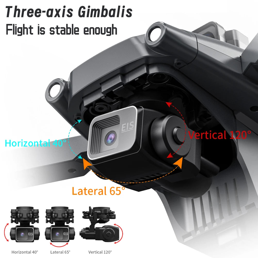 L600 PRO MAX / PRO GPS Drone Professional 4K HD Dual Camera 3-Axis PTZ Brushless Obstacle Avoidance 5G WIFI RC Quadcopter Toys