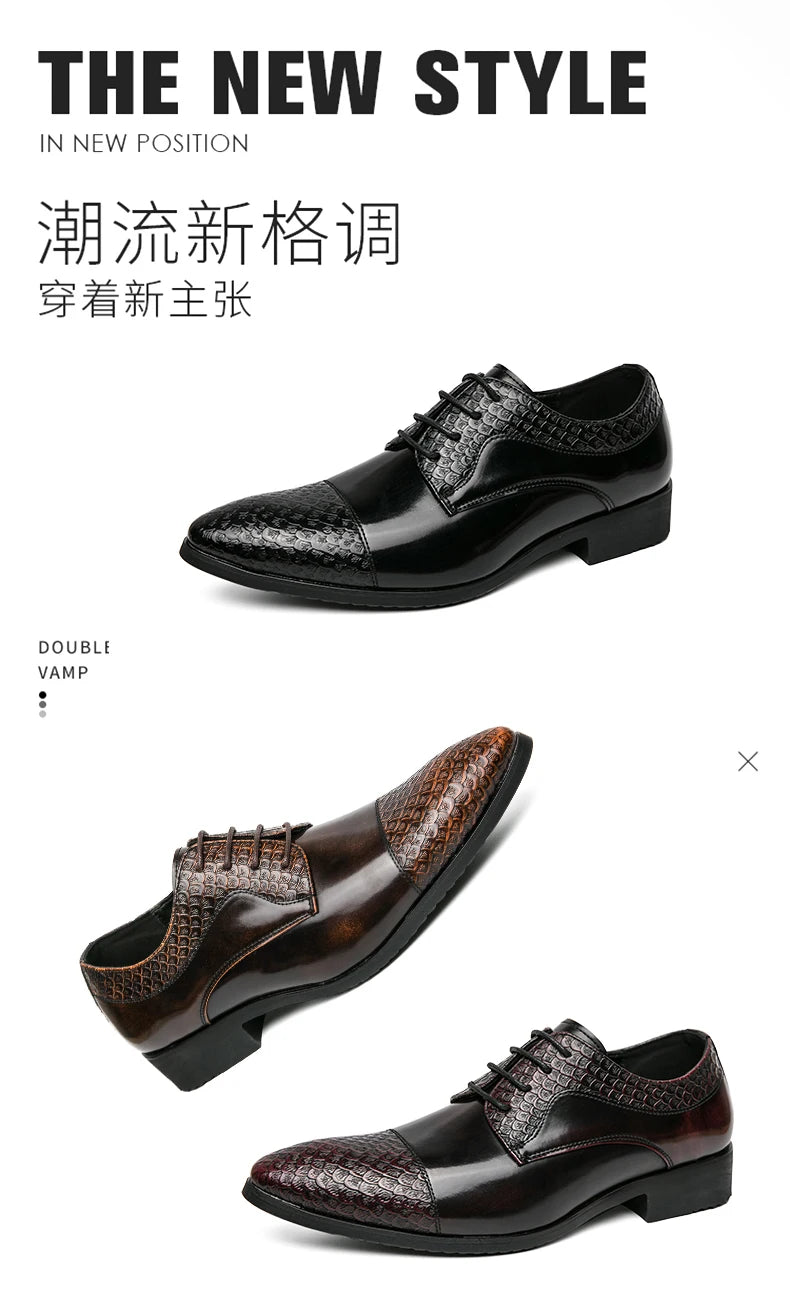Dress Shoes Man Classic Casual Business Leather Shoes Men Formal Wedding Office Leather Shoes For Men Social Shoe Male